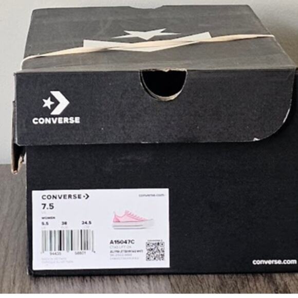 Converse Women's CTAS Lift Platform Mesh Oxfords Size 7.5 Jellyfish A15047C NWT - Picture 7 of 7